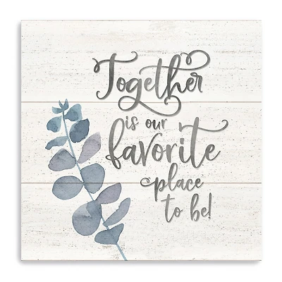 Lumaprints Natural Inspiration Blue I-Together Giclee Canvas Art