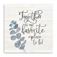 Lumaprints Natural Inspiration Blue I-Together Giclee Canvas Art
