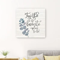 Lumaprints Natural Inspiration Blue I-Together Giclee Canvas Art