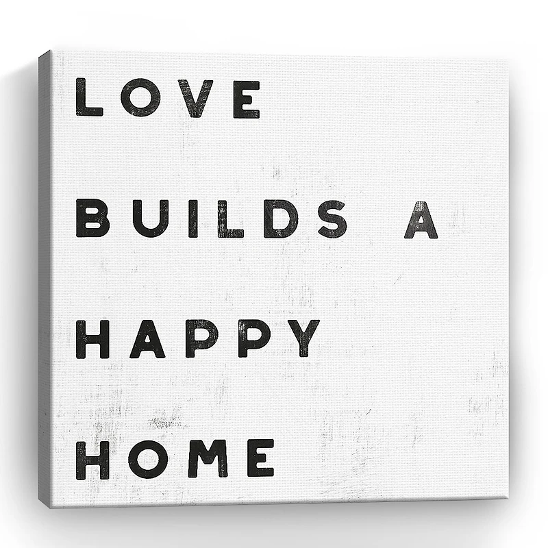 Lumaprints Lovely Home I White Giclee Canvas Art