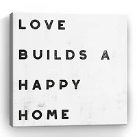 Lumaprints Lovely Home I White Giclee Canvas Art