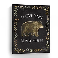 Lumaprints Woodland Whimsy Vii Black Giclee Canvas Art