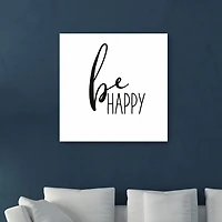 Lumaprints Be Happy Giclee Canvas Art