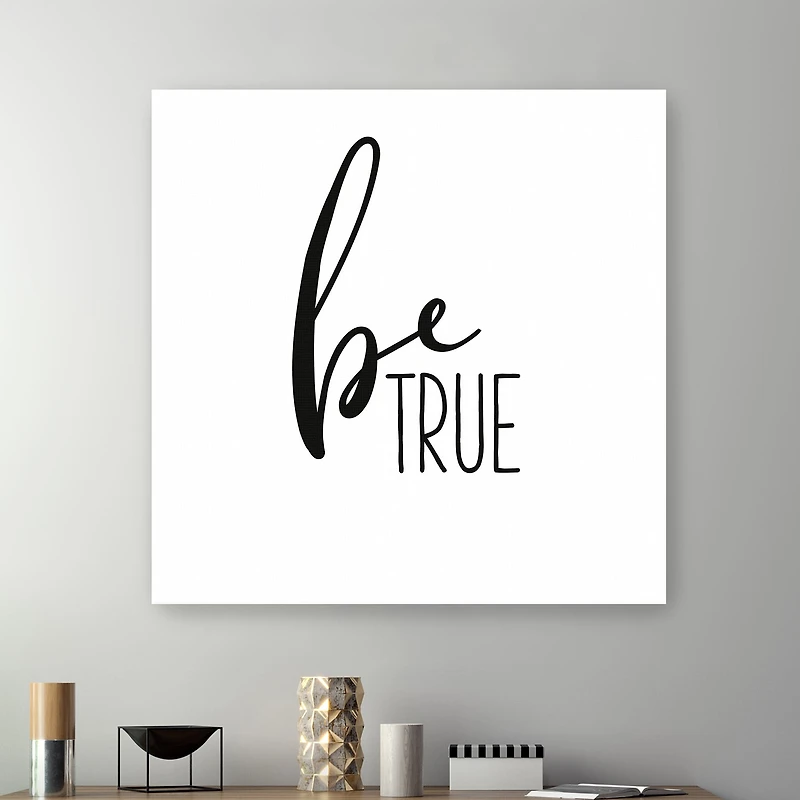 Lumaprints Be True Giclee Canvas Art
