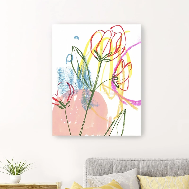 Lumaprints Tulip Formation I Giclee Canvas Art