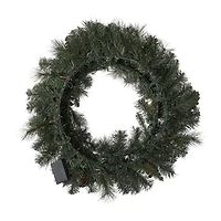 Glitzhome Pre-Lit Wreath