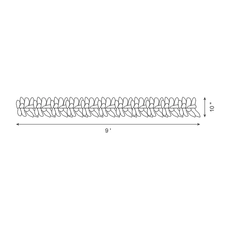 Glitzhome 2pk Pre-Lit Christmas Indoor Garland