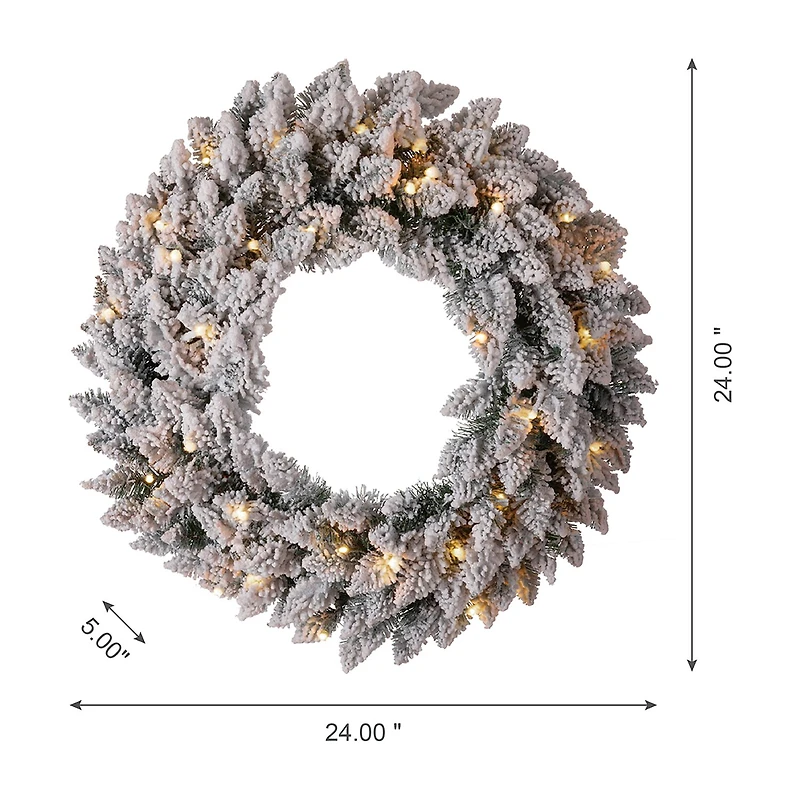Glitzhome 2pk Pre-Lit Christmas Indoor Garland