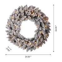 Glitzhome 2pk Pre-Lit Christmas Indoor Garland