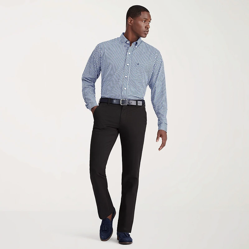 IZOD Performance Comfort Mens Long Sleeve Classic Fit STRETCH FABRIC Wrinkle Free Button-Down Shirt