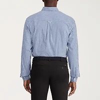 IZOD Performance Comfort Mens Long Sleeve Classic Fit STRETCH FABRIC Wrinkle Free Button-Down Shirt