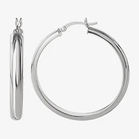 Sterling Silver 44.5mm Hoop Earrings