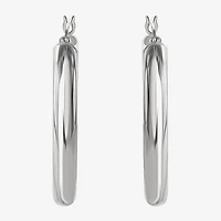 Sterling Silver 44.5mm Hoop Earrings