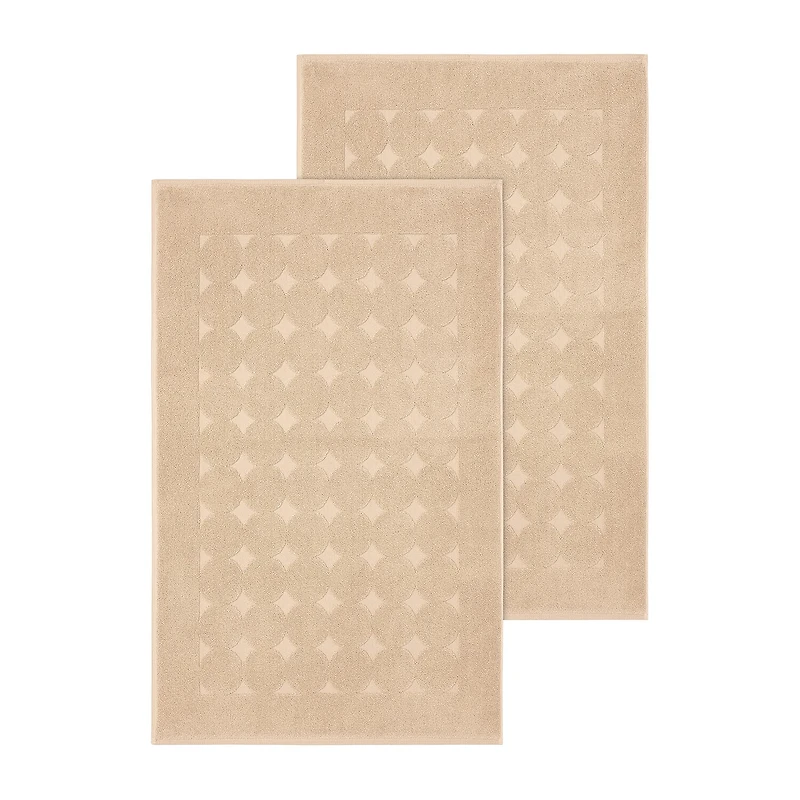 Linum Home Textiles Sinemis Circle Design Quick Dry Bath Rug
