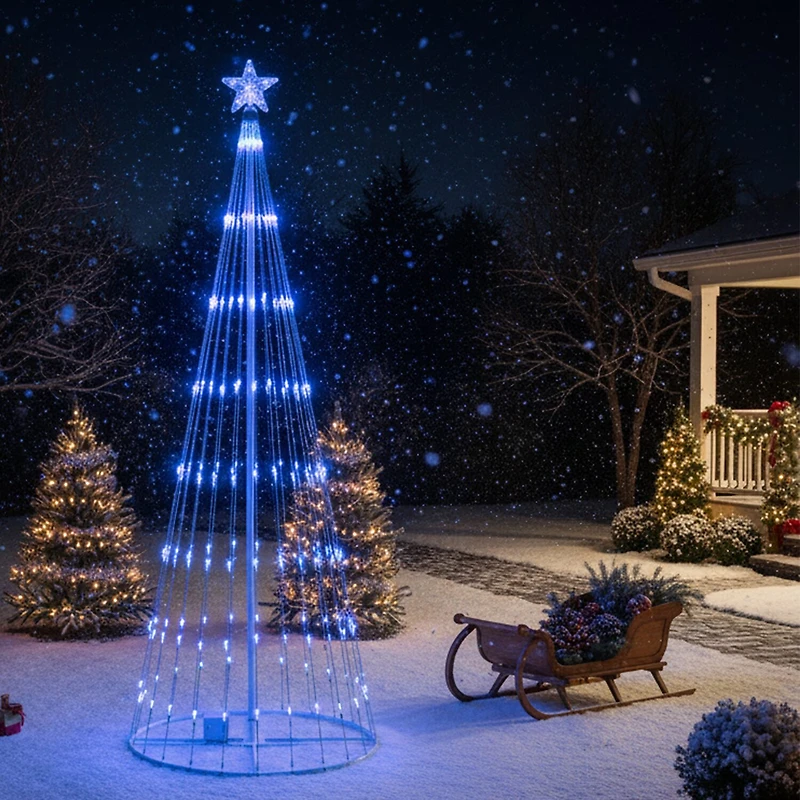 Northlight 12ft Led Show Cone Tree Christmas Yard Art