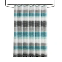 Madison Park Essentials Barret Stripe Print Shower Curtain