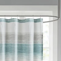 Madison Park Essentials Barret Stripe Print Shower Curtain