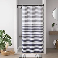 Madison Park Ariana Ombre Waffle Shower Curtain