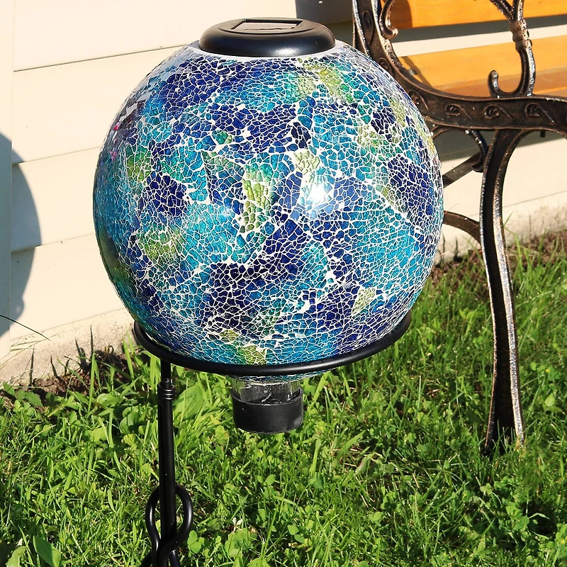 Net Health Shops Crackled Glass Gazing Ball