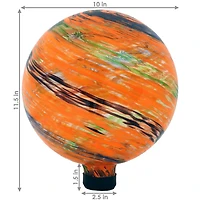 Net Health Shops Sunset Sky Glass Gazing Globe - 10 Inch Yard Art