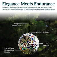 Net Health Shops Daisy Mosaic Fly-Through Bird Feeder