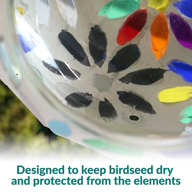 Net Health Shops Daisy Mosaic Fly-Through Bird Feeder