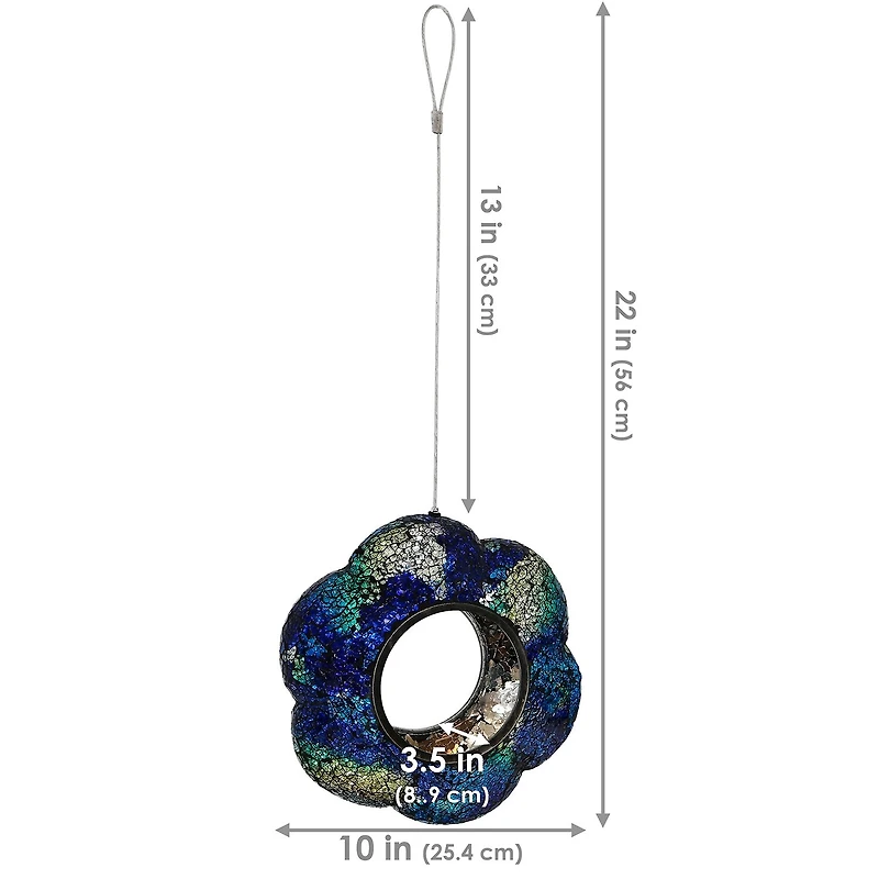 Net Health Shops Indigo Flower Fly-Through Bird Feeder