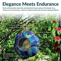 Net Health Shops Indigo Flower Fly-Through Bird Feeder