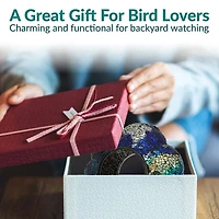 Net Health Shops Indigo Flower Fly-Through Bird Feeder