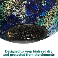 Net Health Shops Indigo Flower Fly-Through Bird Feeder