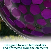 Net Health Shops Round Mosaic Glass Bird Feeder