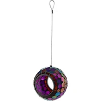 Net Health Shops Round Mosaic Glass Bird Feeder
