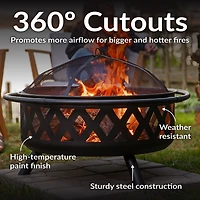 Sunnydaze Collection Portable Weather Resistant Fire Pit
