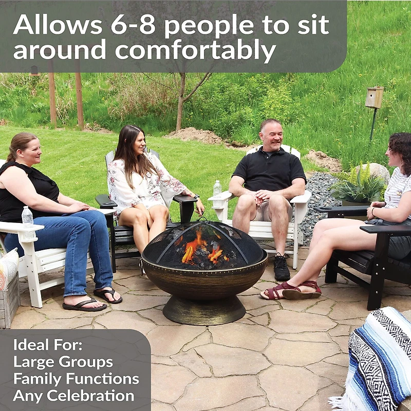 Sunnydaze Collection Portable Weather Resistant Fire Pit