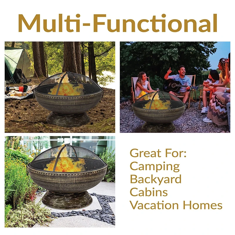 Sunnydaze Collection Portable Weather Resistant Fire Pit