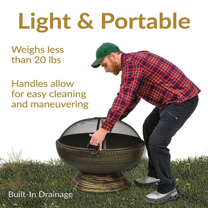 Sunnydaze Collection Portable Weather Resistant Fire Pit