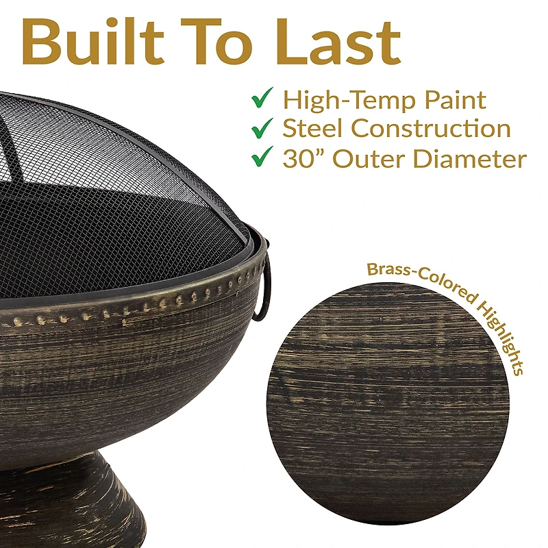 Sunnydaze Collection Portable Weather Resistant Fire Pit