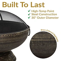 Sunnydaze Collection Portable Weather Resistant Fire Pit