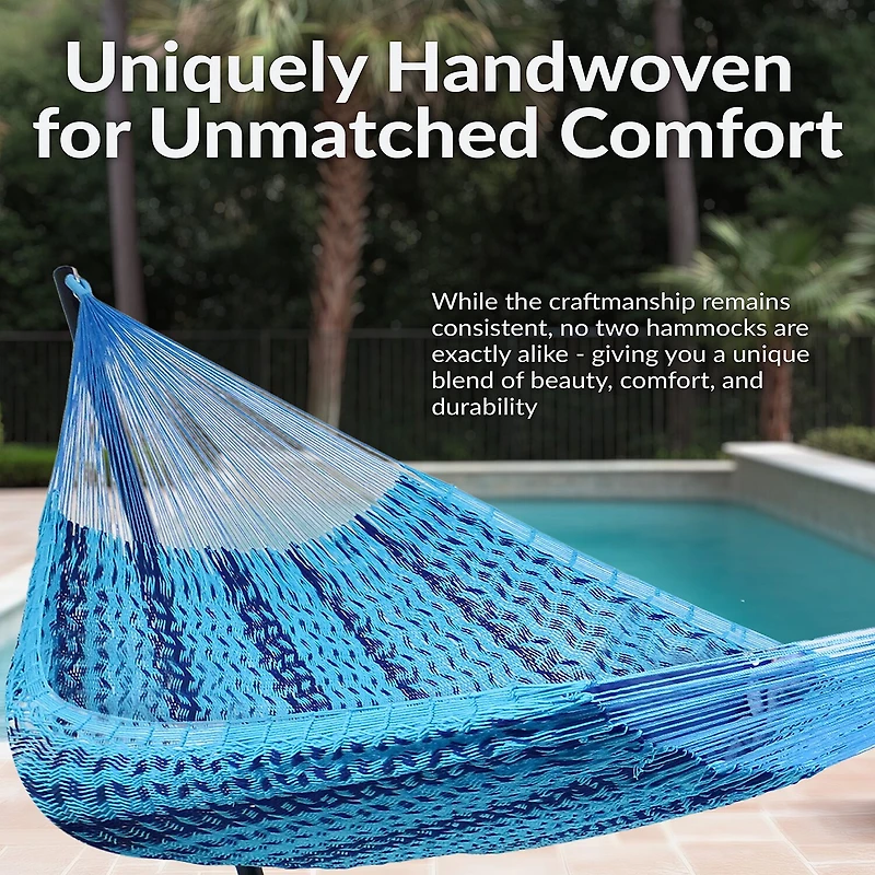 Sunnydaze® Handwoven Thick-Cord Mayan Hammock