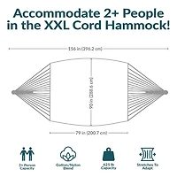 Sunnydaze® Handwoven Thick-Cord Mayan Hammock