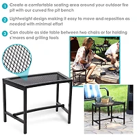 Sunnydaze 4 Pack Bench