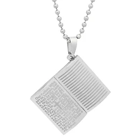 Steeltime Mens Stainless Steel Hypoallergenic 18 Inch Pendant Necklace