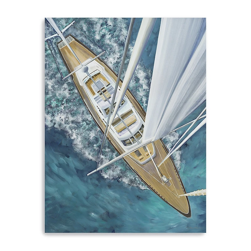 Lumaprints Sailing Around The World Giclee Canvas Art