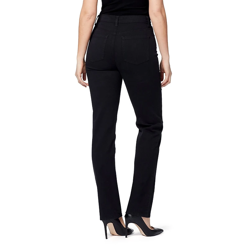 Gloria Vanderbilt Amanda Womens High Rise Stretch Fabric Tapered Leg Jean
