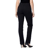 Gloria Vanderbilt Amanda Womens High Rise Stretch Fabric Tapered Leg Jean