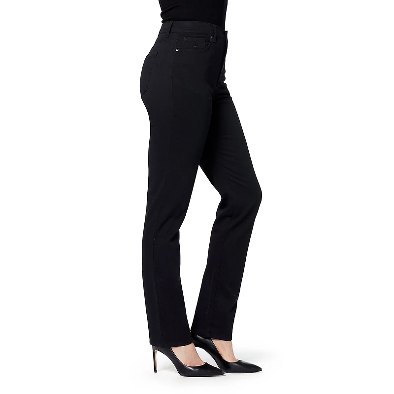 Gloria Vanderbilt Amanda Womens High Rise Stretch Fabric Tapered Leg Jean