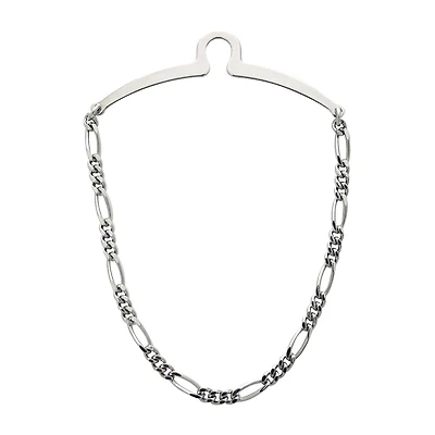 Rhodium-Plated Tie Chain