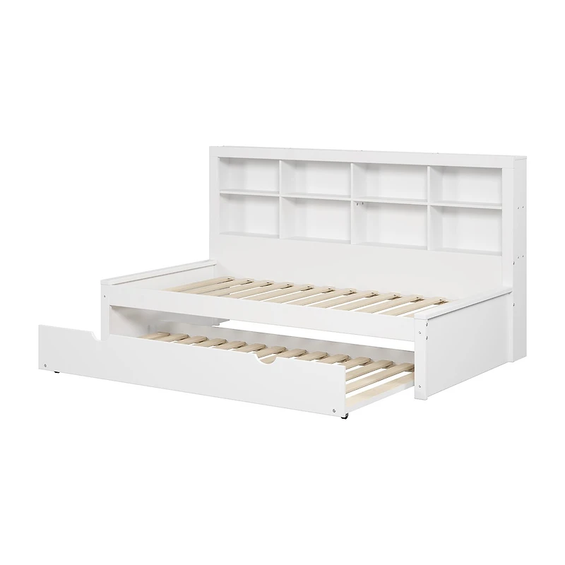 Bookcase Twin Daybed with Twin Trundle
