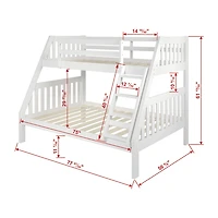 Austin Mission Twin over Full Bunk Bed