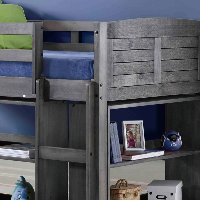 Louver Twin Modular Low Loft Bed
